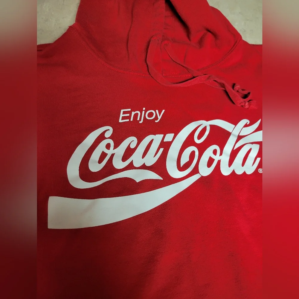 Coca Cola women size XL cropped coca red white logo - Picture 2 of 4
